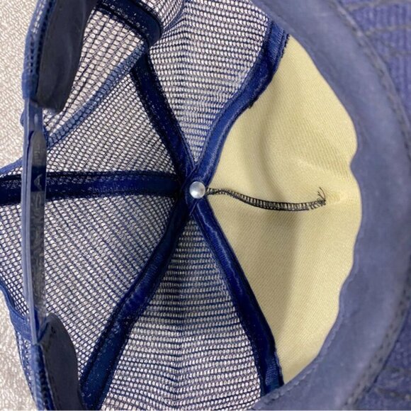 Vintage Blue Hammonds&Swaffords Paint&Body Shop Mesh Back Snap Back Trucker Hat - Picture 7 of 10